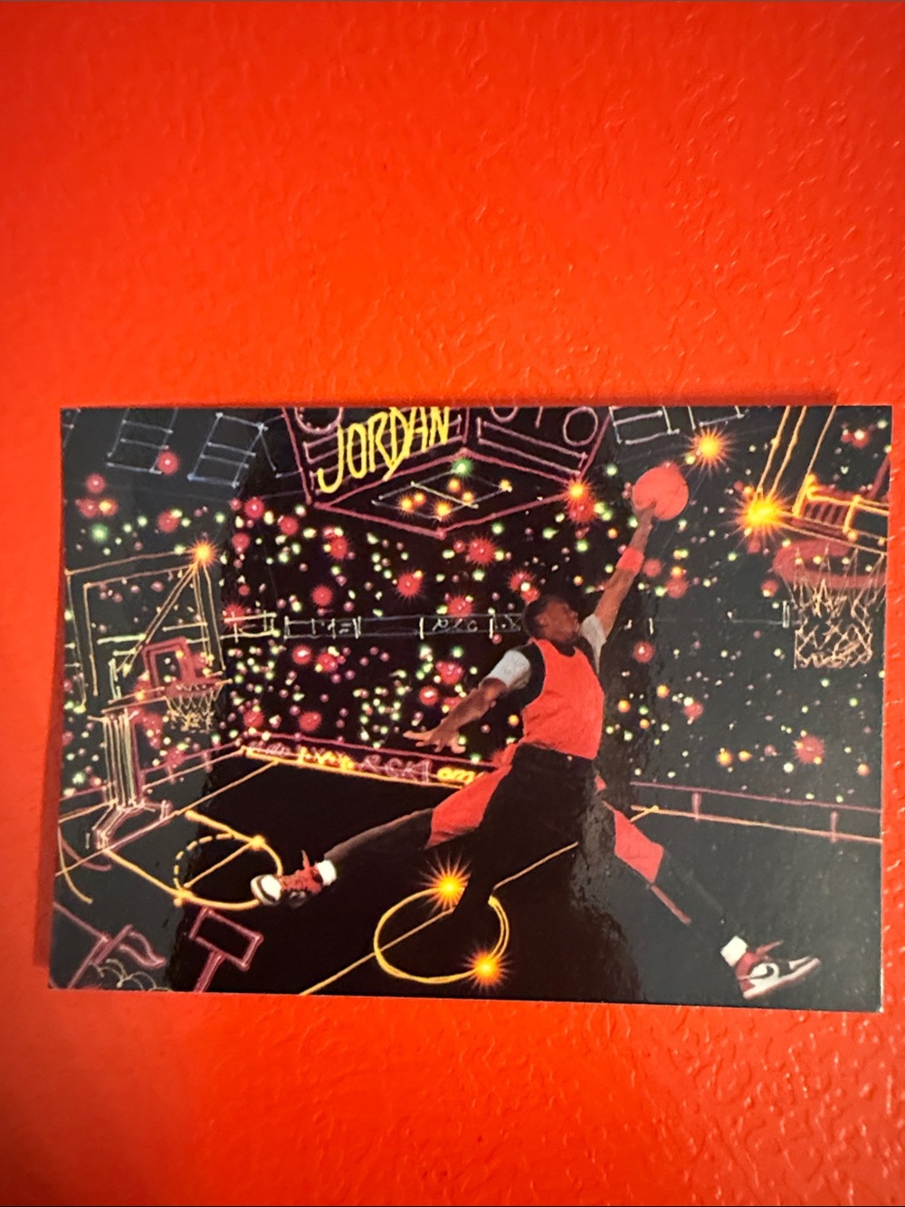 Michael Jordan 1990 AIR JORDAN 1
Promo Card CHICAGO BULLS Jumpman
ART DECO